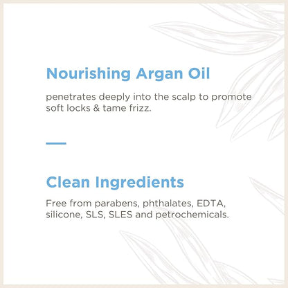 Soapbox Argan Oil Shampoo, Harsh Sulfate Free, Paraben &amp; Silicone Free, Color Safe, and Vegan Hair Shampoo | Control &amp; Soften Shampoo (33.8 Ounces)