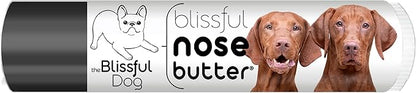 The Blissful Dog Vizsla Nose Butter for Dry, Cracked Skin, Lick-Safe Dog Nose Balm with Moisturizing Shea Butter, Almond, Olive, and Essential Oils, Pet Supplies, Uncented, 0.15 oz.