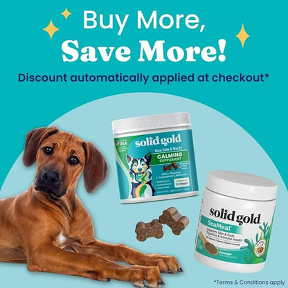 Solid Gold Cat &amp; Dog Multivitamin Powder - Kelp Powder, Omega 3 &amp; Vitamins for Dental, Digestive, Immune, Skin &amp; Coat Health - Multi Vitamin for Dogs &amp; Cats - Cat &amp; Dog Food Additive Supplement - 5oz