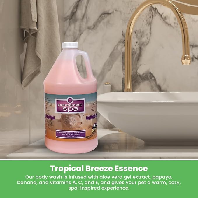 Best Shot Scentament Spa Tropical Breeze Seasonal Facial &amp; Body Wash, 1 Gallon