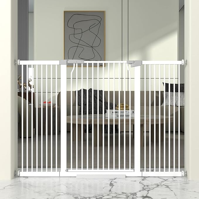 41" Extra Tall Cat Gate for Doorway, 54.5-60.2&