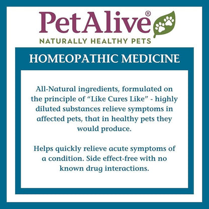 PetAlive Anti Itch Relief for Dogs and Cats Granules - Homeopathic Cat and Dog Allergy Relief - Stops Scratching, Soothes Redness and Dryness - Anti Itch for Dogs and Cats