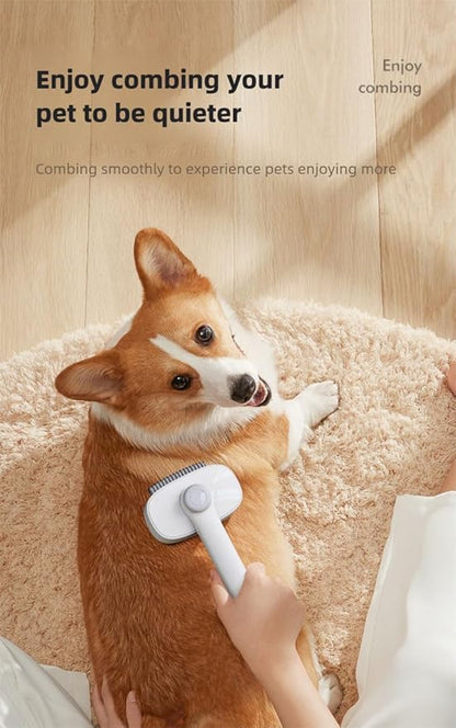 Adjustable Comb for Cats &amp; Dogs: 2-in-1 Deshedding Brush with Hair Removal Board, Dematting Tool for Long/Short Hair - Undercoat Rake &amp; Smooth Grooming Comb