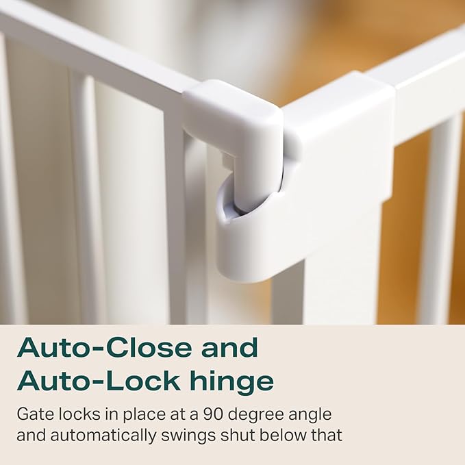 Cumbor 2 Pack 29.7-46" Baby Gate for Stairs, Mom&