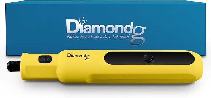 Diamondg Cordless Micro Dog Nail Grinder with Quiet Sound &amp; LED Tip for Large &amp; Small Dogs, 4hrs. Runtime - Electric Dog Nail Trimmer, Heavy Duty Rotary Tool Alternative to Toenail Clippers &amp; Filers
