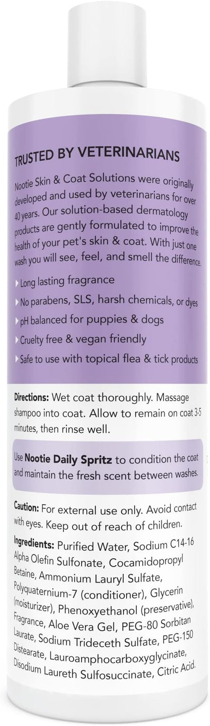 Nootie - Pet Shampoo for Sensitive Skin - Revitalizes Dry Skin &amp; Coat - Natural Ingredients - Gentle Dog Shampoo - Cleans &amp; Conditions 16 oz