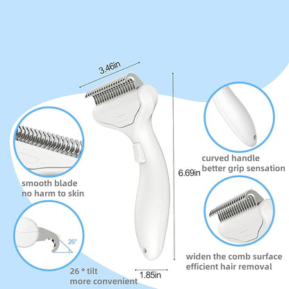 Undercoat Rake for Dogs &amp; Cats, Deshedding Brush for long haired pets,Dog Brush for Shedding with Release Button,Best Cat Undercoat Brush&amp;Deshedding Tool for Grooming