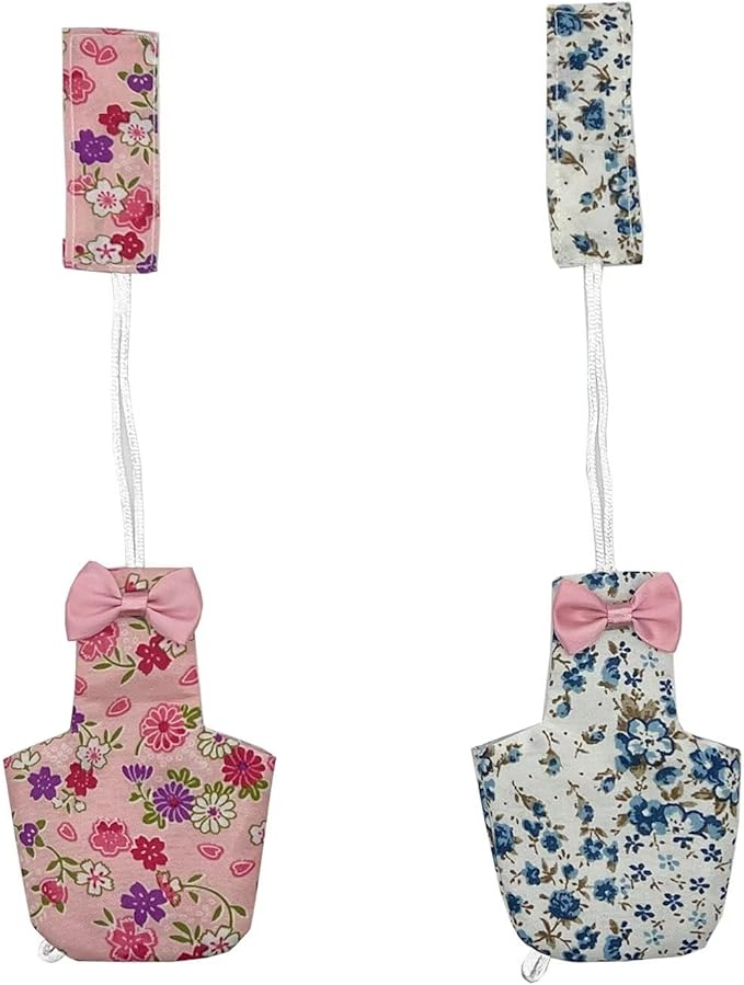 2 PCS Bird Diapers Pink&amp;Blue Pattern Washable Reusable Parrots Nappy for Budgie Parakeet Cockatiel