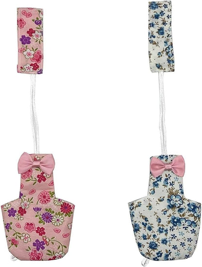 2 PCS Cute Birds Suit Parrots Holiday Reusable Pink&amp;Blue Decoration Pet Bird Clothes for Parrot Pet Chicks