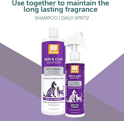 Nootie - Pet Shampoo for Sensitive Skin - Revitalizes Dry Skin &amp; Coat - Natural Ingredients - Gentle Dog Shampoo - Cleans &amp; Conditions