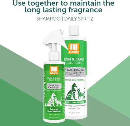 Nootie - Pet Shampoo for Sensitive Skin - Revitalizes Dry Skin &amp; Coat - Natural Ingredients - Gentle Dog Shampoo - Cleans &amp; Conditions