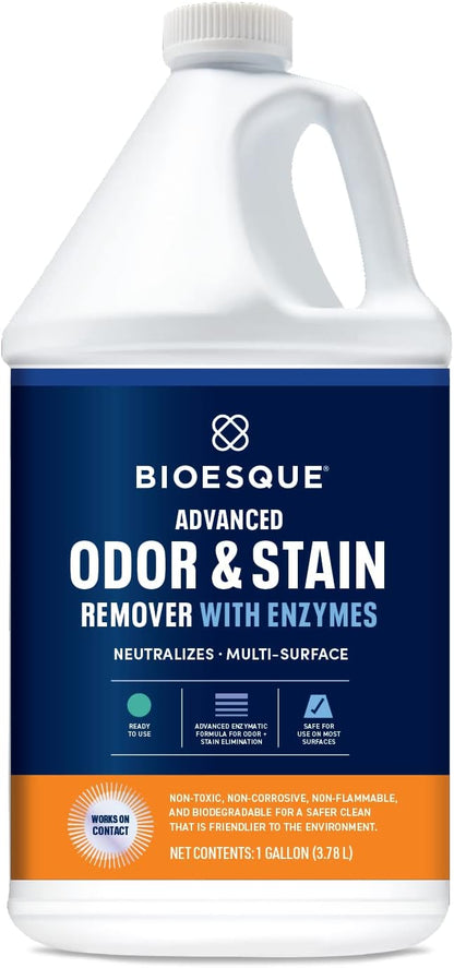 Bioesque Advanced Odor &amp; Stain Remover with Enzymes, 1 Gallon (Pack of 1)