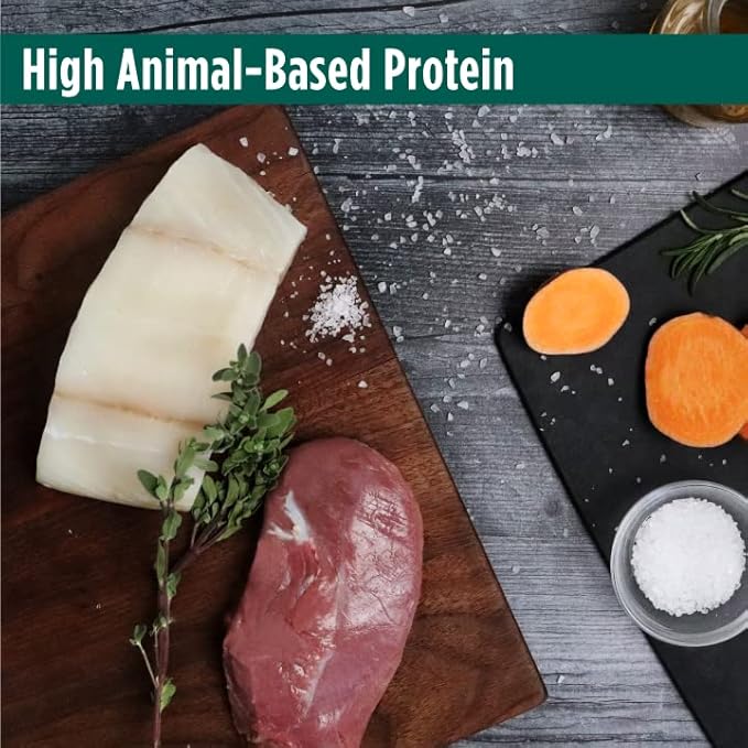 Nulo FreeStyle High Protein Senior Cat Food, Alaska Pollock &amp; Sweet Potato Recipe - Natural Grain-Free Dry Cat Food for Seniors with L-carnitine, Omega Fatty Acids, &amp; Probiotics, 4 lb Bag