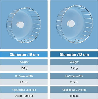 BUCATSTATE Hamster Wheel Silent, 5.5in Exercise Running Whees Quiet Spinner Mouse Wheels for Gerbil Dwarf Syrian Hamster Rat Mice