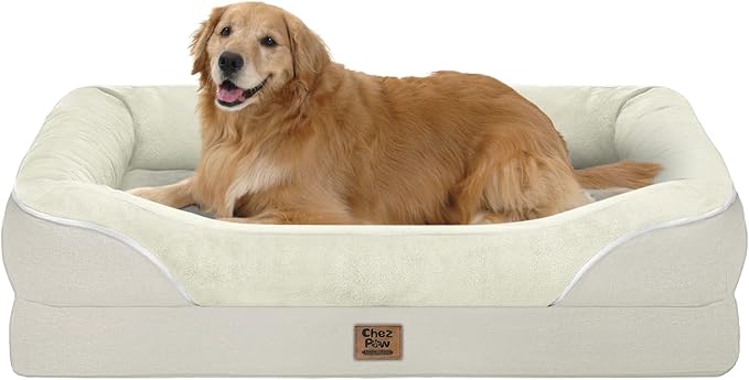 Orthopedic Removable Large Dog Bed -XL Large Dog Beds with Washable Cover and Removable Bolsters Non-Slip Bottom &amp; Waterproof Pet Bed Sofa for Big Size Dogs