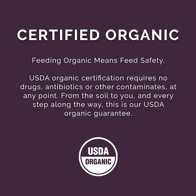 Layer Crumb Feed, 25lbs - Non-GMO, High-Protein Poultry Feed for Healthy Hens &amp; Nutritious Eggs, 17.5% Protein - USDA Certified Organic Blend, Soy &amp; Corn-Free