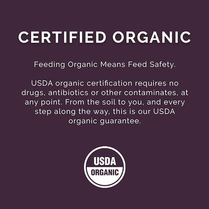 Layer Crumb Feed, 25lbs - Non-GMO, High-Protein Poultry Feed for Healthy Hens &amp; Nutritious Eggs, 17.5% Protein - USDA Certified Organic Blend, Soy &amp; Corn-Free