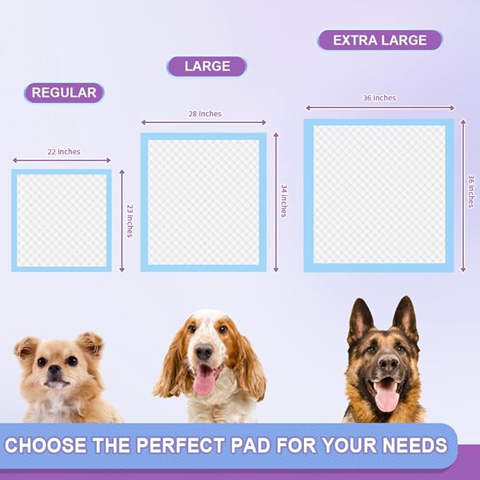 IMMCUTE Puppy Pee Pads 22"x23"-80Count | Dog Pee Training Pads Super Absorbent &amp; Leak-Proof | Disposable Pet Piddle and Potty Pads for Puppies | Dogs | Doggie| Cats | Rabbits