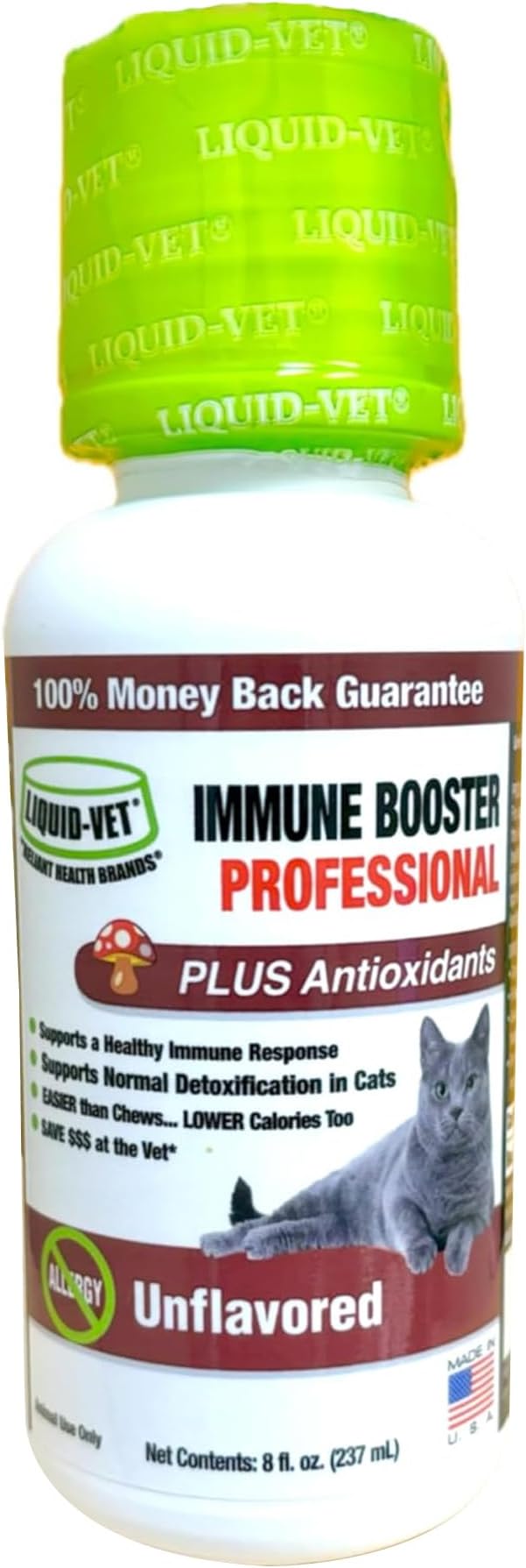 Immune Support for Cats – Daily Formula with Inulin, Beta-Glucan, Vitamin E, Omega-3s, Fermented Yeast &amp; More! - Made for Picky Eaters