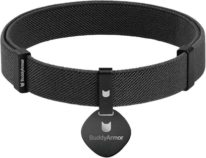 Safety Cat Collar and ID Tag Set - Elastic Quick Release Non Breakaway Personalized Anodized Aluminum Engraved Pet Name Tag, Lightweight for Kitten Small Large Cats