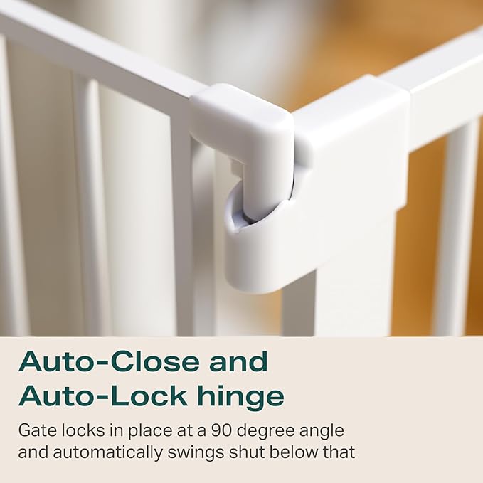Cumbor 29.7-40.6" Baby Gate for Stairs, Mom&