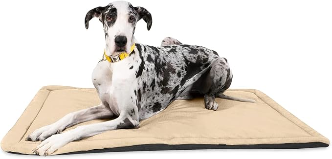 K9 Ballistics Tough Ripstop Dog Crate Pad - Durable &amp; Machine Washable with Non-Skid Bottom and 120-Day Warranty, Fits 54" Wire Crates - XX-Large, Sandstone
