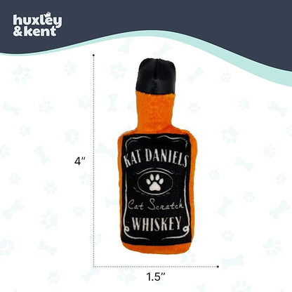 Huxley &amp; Kent Plush Cat Toy - Interactive Catnip Toy for Cats &amp; Kittens - Soft Kitty Toy with Crinkle &amp; Catnip - Fun Indoor Play Toy - Kat Daniels Whiskey
