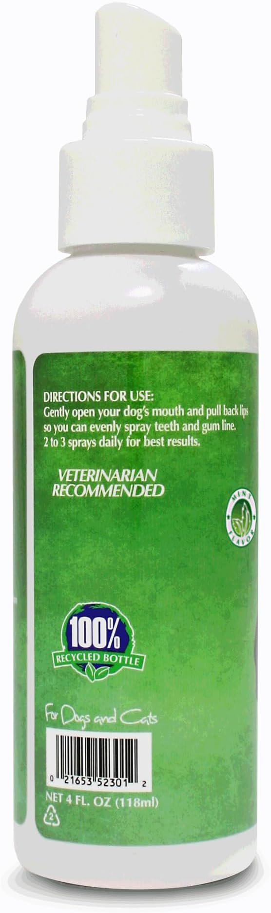 Bio-groom Fresh Bark Dog Breath Freshener - No Chew Dental Spray for Dogs &amp; Cats, Teeth Cleaning Oral Care for Plaque &amp; Tartar, No Brushing Required, Made in The USA - Mint, 4 fl oz (Pack of 2)