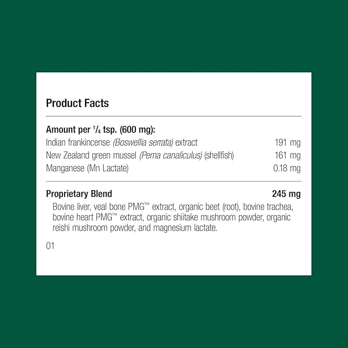 Standard Process Canine Musculoskeletal Support - Bone &amp; Joint Health Formula for Pets - Canine Musculoskeletal Support Supplement - Supplement for Dogs to Aid Joint Comfort &amp; Muscle Health - 120 g