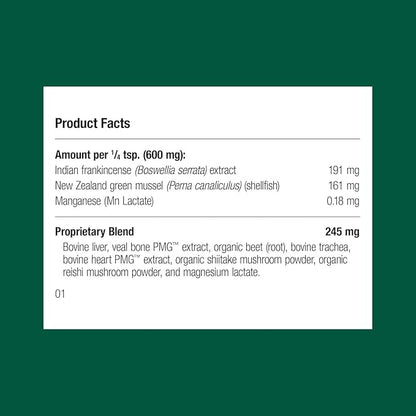 Standard Process Canine Musculoskeletal Support - Bone &amp; Joint Health Formula for Pets - Canine Musculoskeletal Support Supplement - Supplement for Dogs to Aid Joint Comfort &amp; Muscle Health - 120 g