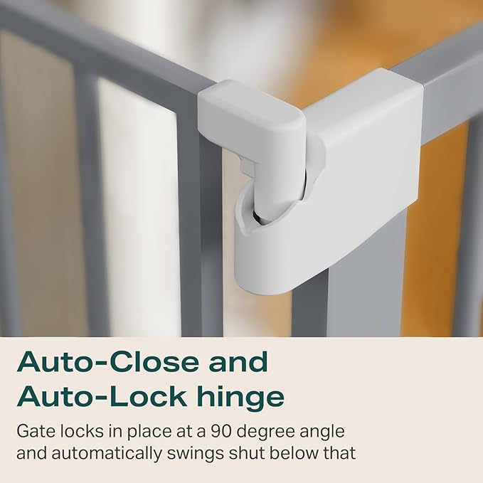 Cumbor 29.7"-51.5" Extra Wide Baby Gate for Stairs, Mom&