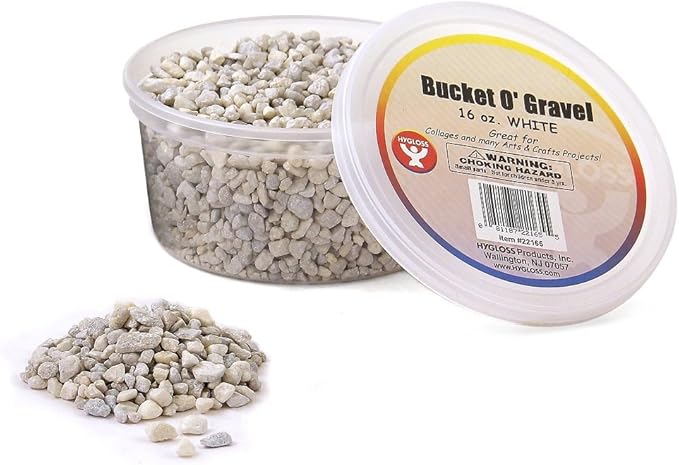 Hygloss Products Craft Rocks, Mini Stones for Art Projects - Bucket O&