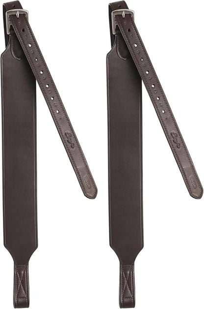 Exion Wide Stability Stirrup Leathers for English Saddles | Premium Cowhide Leather | Enhanced Leg Stability &amp; Comfort | Sizes: 48" to 62"