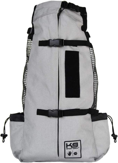 K9 Sport Sack Air 2 - Medium, Light Grey - Ideal for Dogs with 17-19” Back Length - Durable, Breathable Backpack-Style Carrier - Perfect for Walks, Short Hikes &amp; Public Transportation