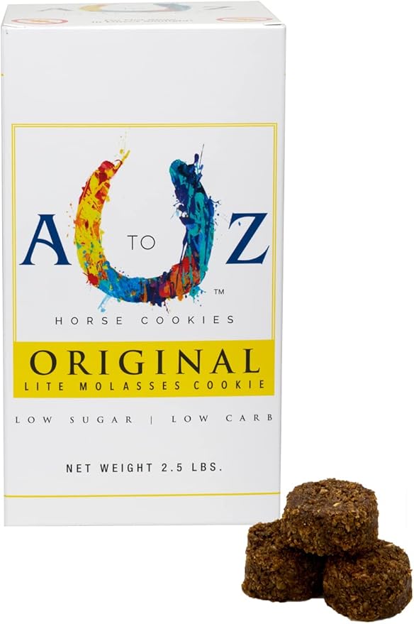 Horse Treats, Original Flavor, A Softer Cookie/Pill Popper Made w/Lite Molasses, Low Carb/Sugar, Wheat, Corn, Soy &amp; Alfalfa Free. All Natural Ingredients, 2.5 lb
