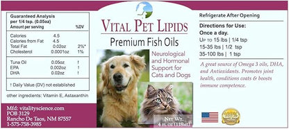 Vital Pet Lipids for Cats &amp; Dogs 4oz