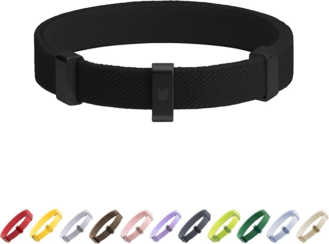 Safety Cat Collar - U.S. IDA Gold Awarding Design, Stretch Elastic Quick Release, Non Breakaway - Light Weight for Kitten, Neck Fit 5.9&