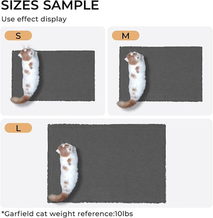 1 Pack 3 Calming Blankets Fluffy Premium Fleece Pet Blanket Soft Sherpa Throw for Dog Puppy Cat Grey Large (41" x31&