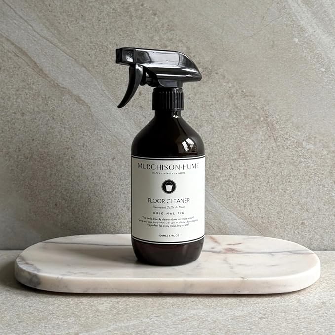 Murchison-Hume Natural Floor Cleaner Spray – Pet-Friendly, Non-Toxic, Plant-Based Formula for Hardwood, Tile &amp; Laminate – Streak-Free Shine, Australian White Grapefruit – 17oz Bottle (2 Pack)