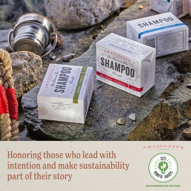 JR Liggett’s Botanical Horse Shampoo Bar for Sensitive Skin - 100% Detergent Free, Non-GMO &amp; Biodegradable - Deep-Cleansing, Hypoallergenic Formula for Healthy Skin, Mane &amp; Tail - 3.5 oz Bar