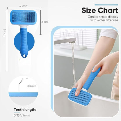 Namylya Cat Brush for Shedding &amp; Grooming – Slicker Brush for Dogs and Cats with Long Hair – Removes Tangles, Mats &amp; Loose Fur