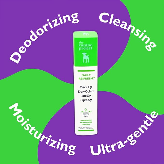 Luxury Daily Dog Deodorant &amp; Grooming Spray – Long-Lasting, Odor Eliminating Pet Deodorizer Spray for Dogs’ Coat &amp; Skin – Gentle &amp; Clean, Irresistible Fresh Spa Scent 5.07 Fl oz.