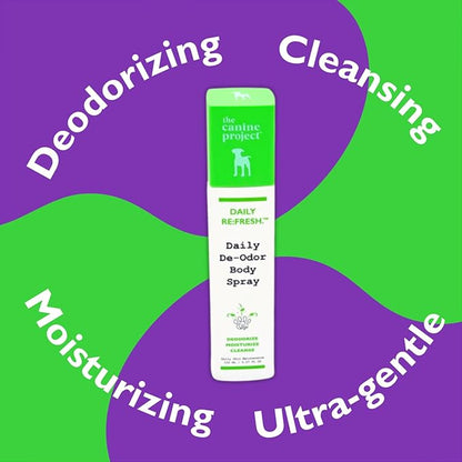 Luxury Daily Dog Deodorant &amp; Grooming Spray – Long-Lasting, Odor Eliminating Pet Deodorizer Spray for Dogs’ Coat &amp; Skin – Gentle &amp; Clean, Irresistible Fresh Spa Scent 5.07 Fl oz.
