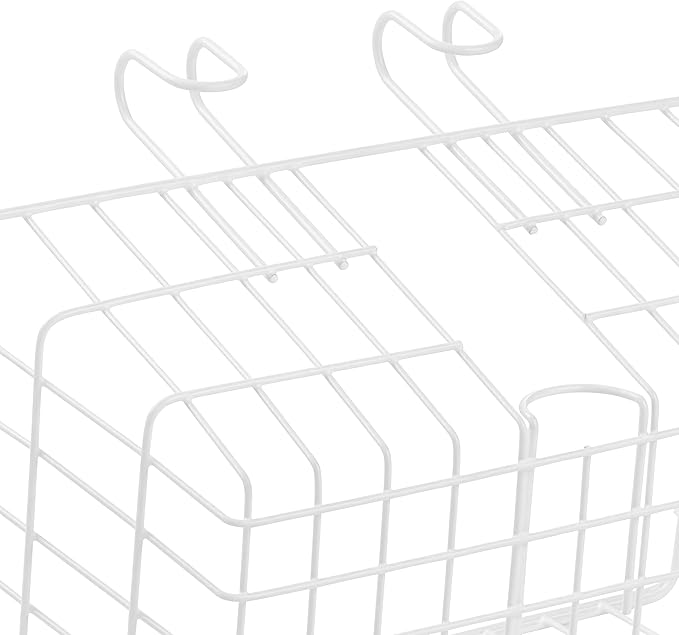 Retrospec Apollo-Lite Lift-Off Bike Basket - Detachable Steel Handlebar Basket with Carrying Handle for Commuting, Shopping &amp; Beach Trips - 14.5in x 9.5in Weather-Resistant Biking Gear