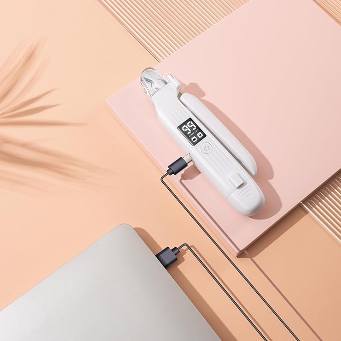 Pet Nail Grinder for Dogs and Cats - 2in1 Dog&amp;Cat Nail Trimmers Super Quiet and Low Vibration Electric Dog Nail Grinder- LED Display Dog Nail Clippers for Large Medium Small Dogs Cats Dog Nail File