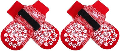 EXPAWLORER Anti Slip Dog Socks to Prevent Licking Paws, Dog Shoes for Hot Pavement, Dog Booties for Small Medium Large Senior Dogs, Traction Control Boots &amp; Paw Protectors for Hardwood Floors