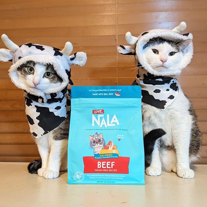 LOVE, NALA - Beef Air Dried Cat Food - Award Winning - Made in USA - Complete &amp; Balanced Cat Food for All Life Stages- 1 Bag - 1 lb.