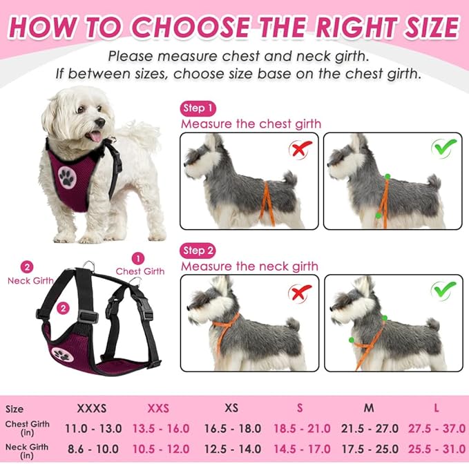 SlowTon Dog Seat Belt Harness for Car, Dog Car Harness Adjustable Mesh Breathable &amp; Dog Seatbelt Safety Tether with Elastic Bungee for Small Medium Large Pets(Burgundy, Single Clip, L)