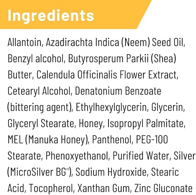 Absorbine Silver Honey Rapid Wound Repair Ointment, Manuka Honey &amp; MicroSilver BG, Veterinarian Tested Horse &amp; Animal Wound Care, 2oz Tube