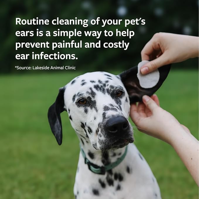 Veterinary Formula Clinical Care Ear Therapy Wipes, 100ct – Cat and Dog Ear Cleaner – Help Relieve Itchy Ears Quickly &amp; Effectively Remove Dirt, Debris, and Foul Odor